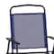 Flash Furniture Navy Folding Sling Patio Chairs with Armrests, 2PK 2-GM-SC098-NV-GG - alternate 2